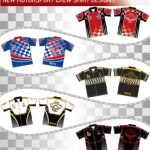 Image of some new motorsports shirt designs from Captivations Sportswear