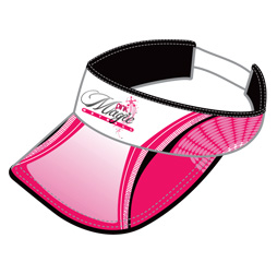 Image of visor that can be customized to your team, club, school or organization